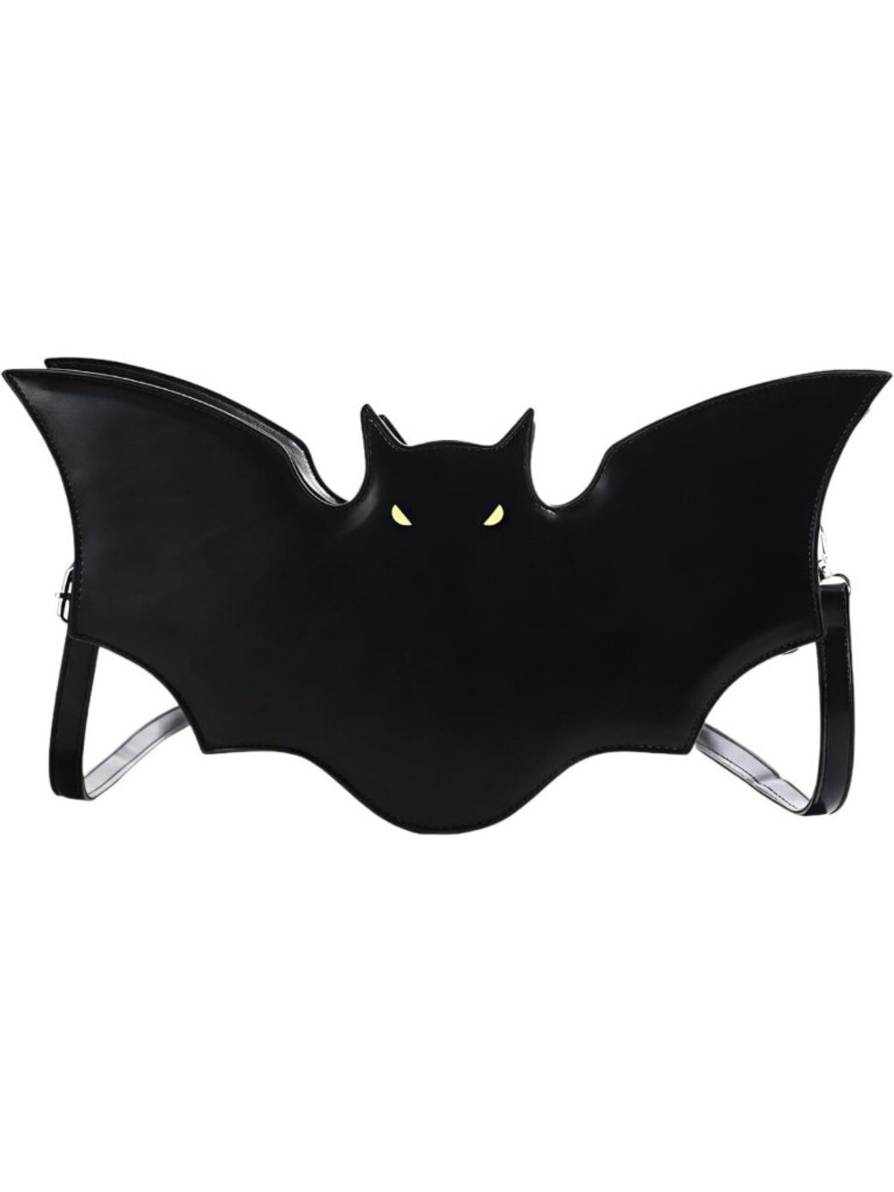 Gothic Bat Shoulder Bag | Small Vegan Leather Crossbody Purse | Trendy Emo